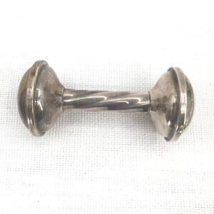 Lullaby Sterling Twisted Barblell 1945 Baby Rattle Toy Engraved 1969